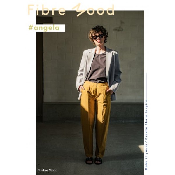 Fibre Mood, Webware Baumwolle Poplin stone washed, ocker